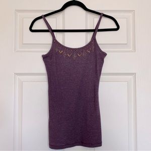 Mossimo beaded purple cami - extra small